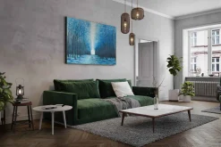 XXL Öl Gemälde 'Blue Twilight' | Handgemaltes Unikat
