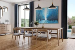 XXL Öl Gemälde 'Blue Twilight' | Handgemaltes Unikat