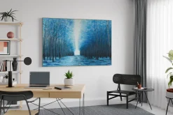 XXL Öl Gemälde 'Blue Twilight' | Handgemaltes Unikat