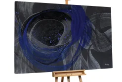 XXL Öl Gemälde 'Blue Universe' | Handgemaltes Unikat