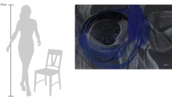 XXL Öl Gemälde 'Blue Universe' | Handgemaltes Unikat