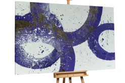 XXL Öl Gemälde 'Blue Vibes' | Handgemaltes Unikat