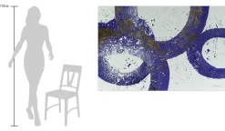 XXL Öl Gemälde 'Blue Vibes' | Handgemaltes Unikat