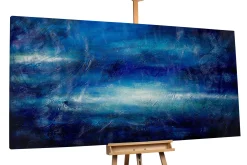 XXL Öl Gemälde 'Blue World' | Handgemaltes Unikat