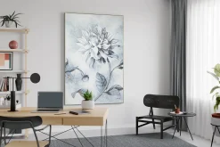 XXL Öl Gemälde 'Blume des Friedens' | Handgemaltes Unikat