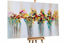 XXL Öl Gemälde 'Blumenallerlei' | Handgemaltes Unikat