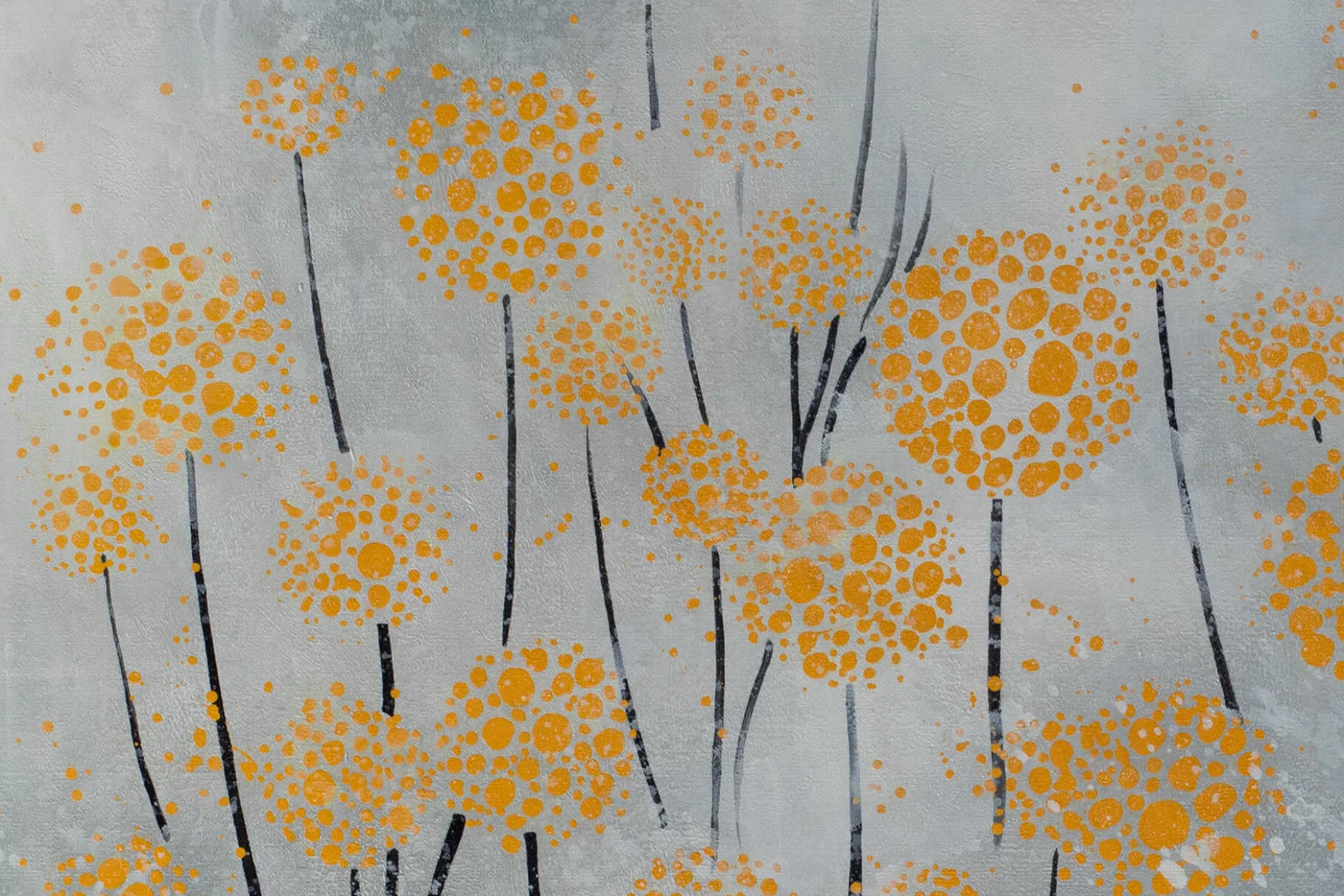 XXL Öl Gemälde 'Blumen der Sonne' | Handgemaltes Unikat