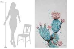 XXL Öl Gemälde 'Blumen der Wüste' | Handgemaltes Unikat