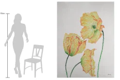 XXL Öl Gemälde 'Blumen des Helios' | Handgemaltes Unikat