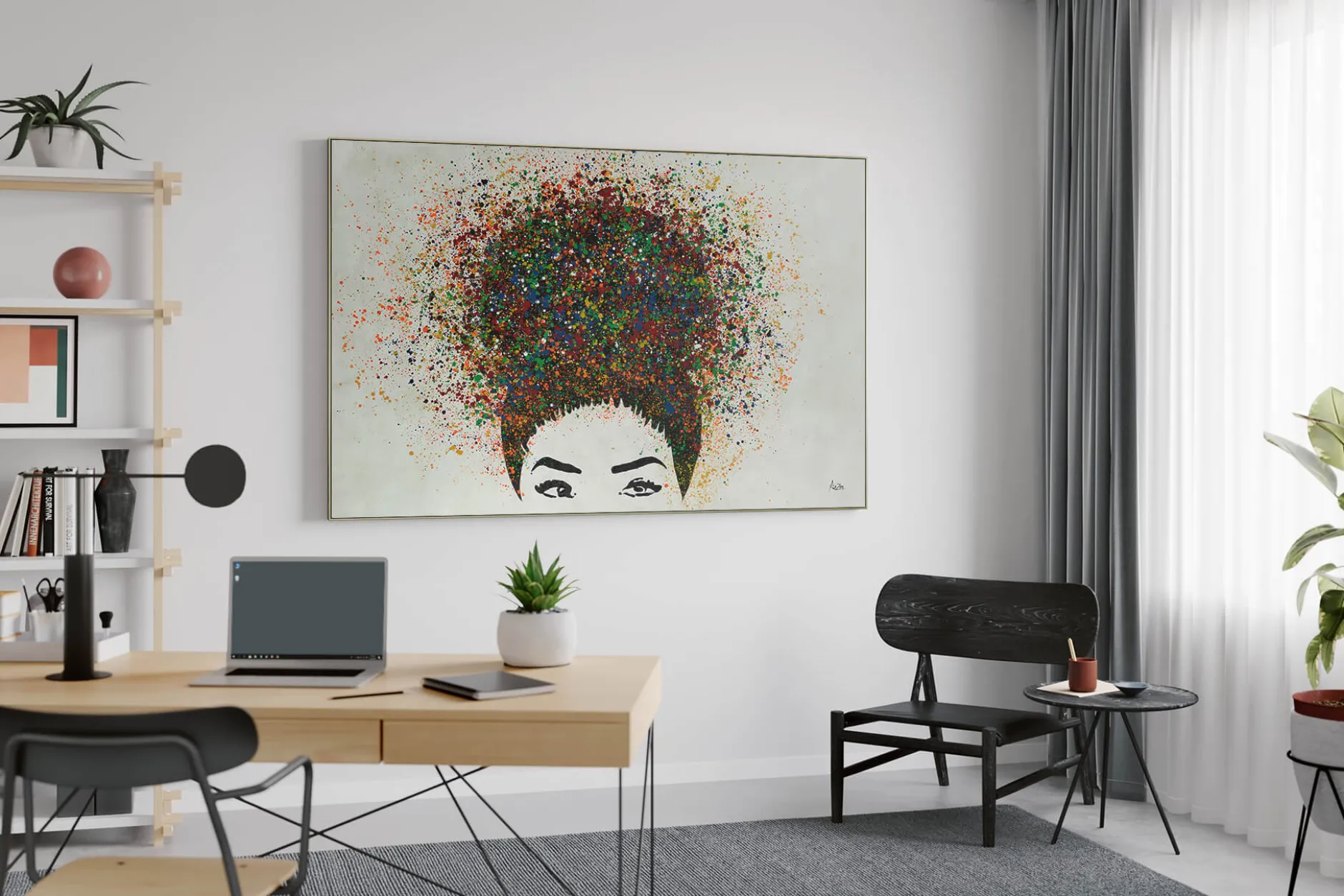XXL Öl Gemälde 'Brillant Mind' | Handgemaltes Unikat