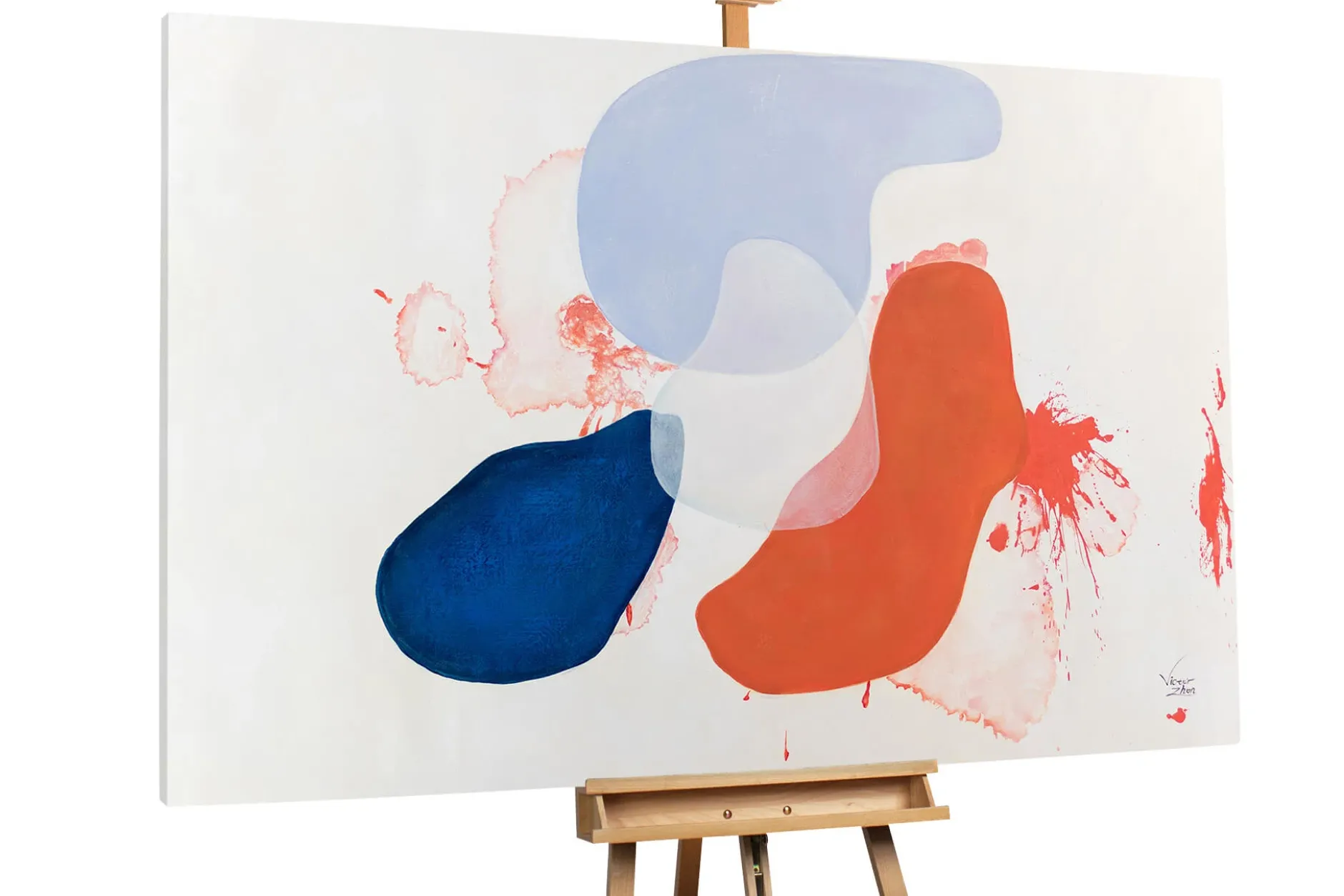 XXL Öl Gemälde 'Bubbling Paint' | Handgemaltes Unikat