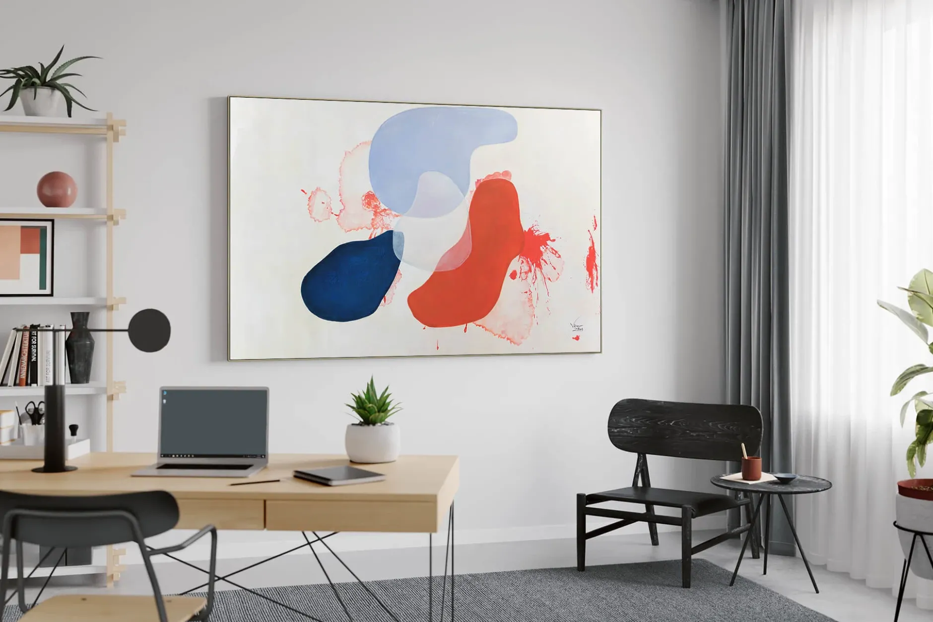 XXL Öl Gemälde 'Bubbling Paint' | Handgemaltes Unikat