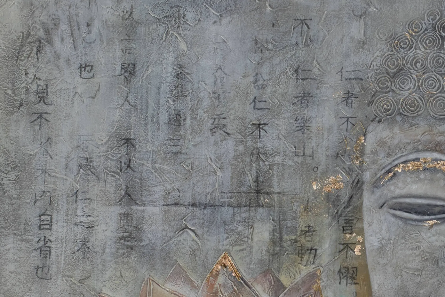 XXL Öl Gemälde 'Buddha's Traum' | Handgemaltes Unikat