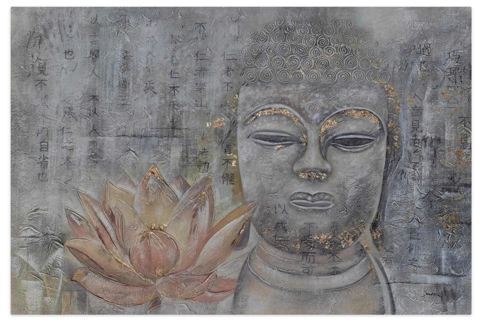 XXL Öl Gemälde 'Buddha's Traum' | Handgemaltes Unikat