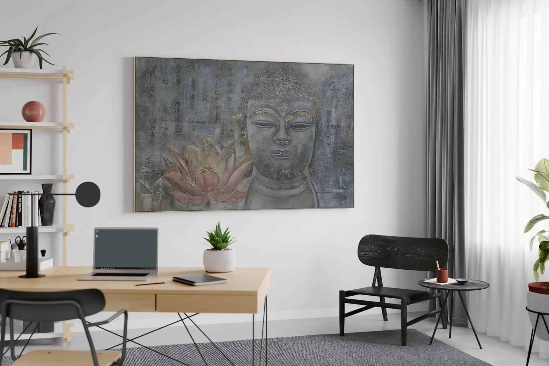 XXL Öl Gemälde 'Buddha's Traum' | Handgemaltes Unikat