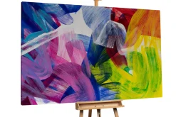XXL Öl Gemälde 'Bunte Fusion' | Handgemaltes Unikat