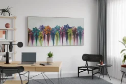 XXL Öl Gemälde 'Buntes Blumenbouquet' | Handgemaltes Unikat