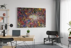 XXL Öl Gemälde 'Burst of Emotion' | Handgemaltes Unikat
