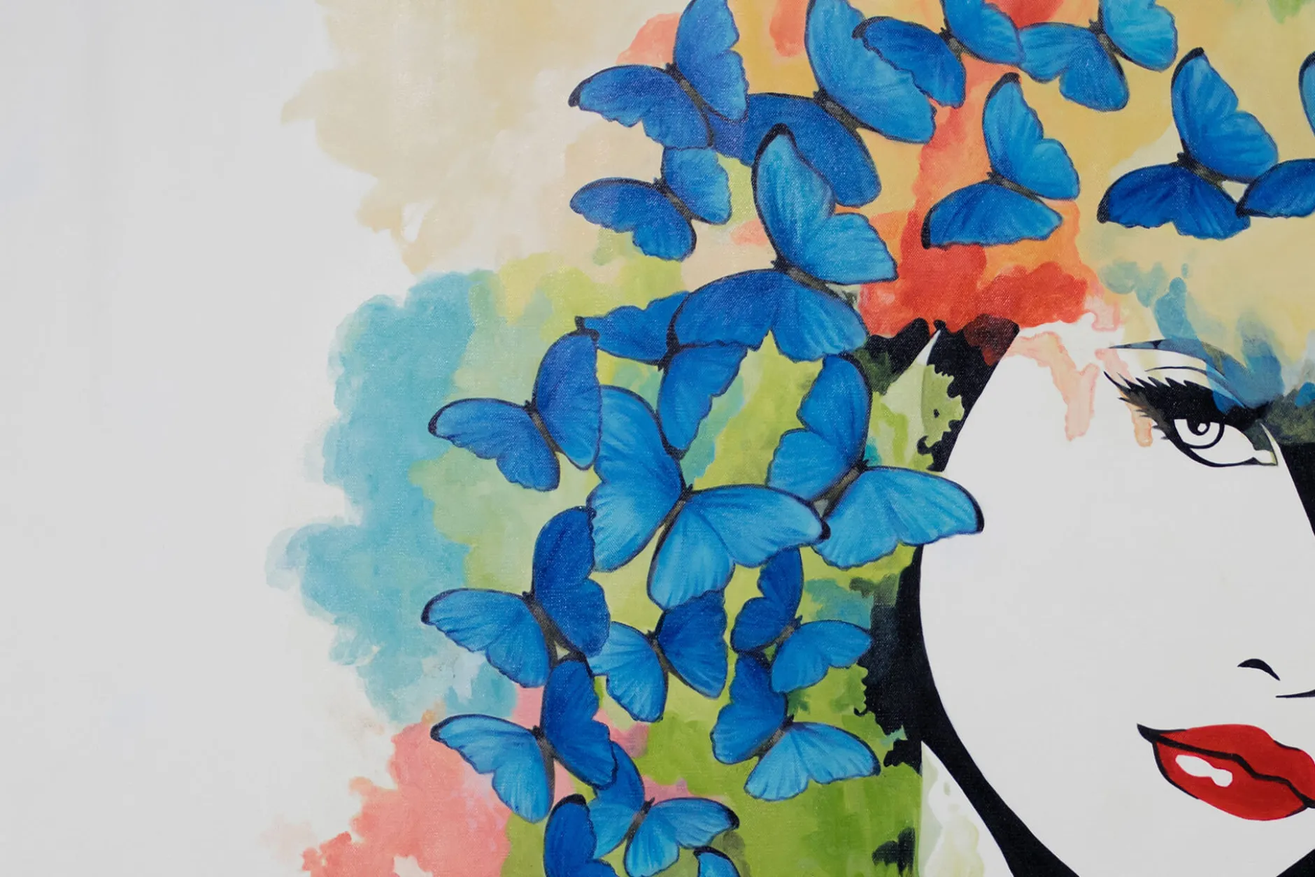 XXL Öl Gemälde 'Butterflies' | Handgemaltes Unikat