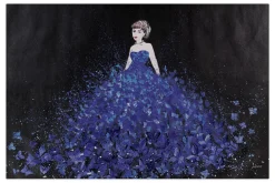 XXL Öl Gemälde 'Butterfly Dress' | Handgemaltes Unikat