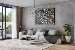 XXL Öl Gemälde 'Butterfly Pattern' | Handgemaltes Unikat