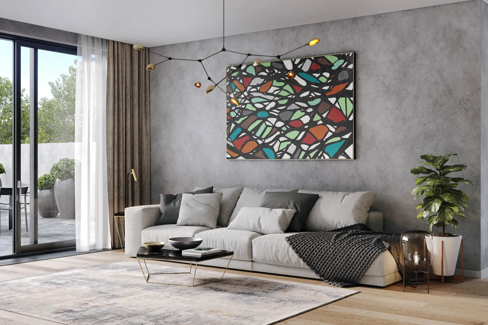 XXL Öl Gemälde 'Butterfly Pattern' | Handgemaltes Unikat