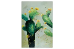 XXL Öl Gemälde 'Cactus Abloom' | Handgemaltes Unikat
