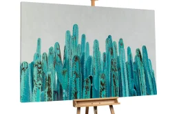 XXL Öl Gemälde 'Cactus Valley' | Handgemaltes Unikat