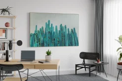 XXL Öl Gemälde 'Cactus Valley' | Handgemaltes Unikat