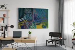 XXL Öl Gemälde 'Calligraphic Audrey' | Handgemaltes Unikat