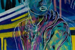 XXL Öl Gemälde 'Calligraphic Audrey' | Handgemaltes Unikat