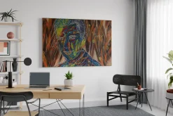 XXL Öl Gemälde 'Calligraphic Beauty' | Handgemaltes Unikat