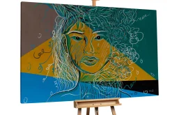 XXL Öl Gemälde 'Calligraphic Grace ' | Handgemaltes Unikat
