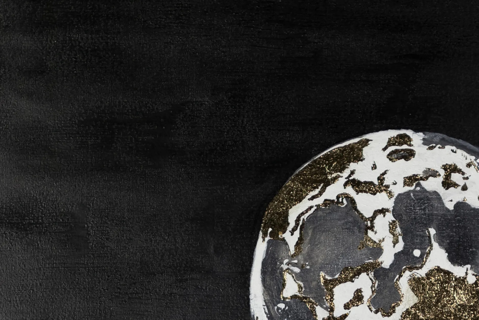 XXL Öl Gemälde 'Call of the Moon' | Handgemaltes Unikat
