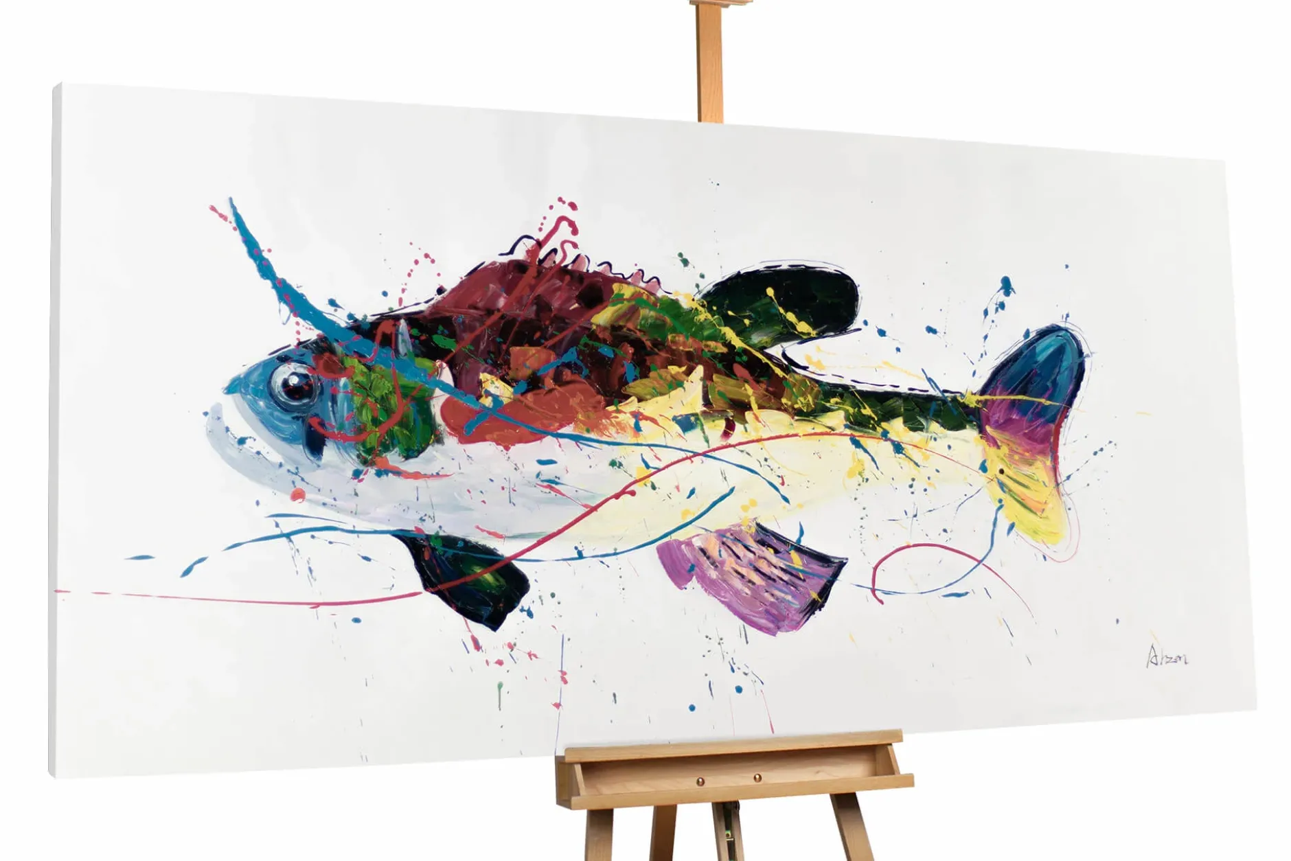 XXL Öl Gemälde 'Catching Colours' | Handgemaltes Unikat