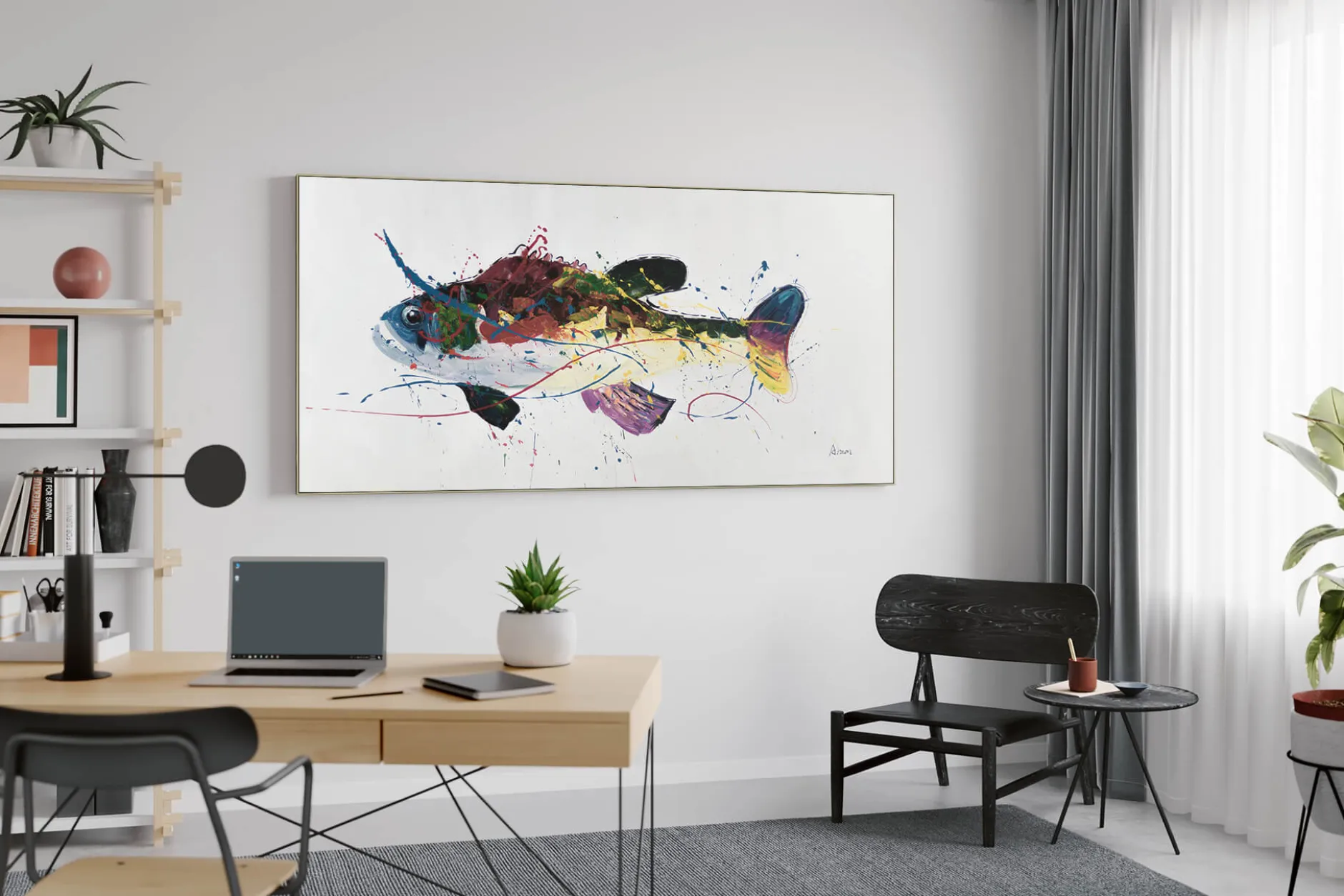 XXL Öl Gemälde 'Catching Colours' | Handgemaltes Unikat