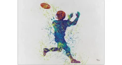 XXL Öl Gemälde 'Catching the Ball' | Handgemaltes Unikat