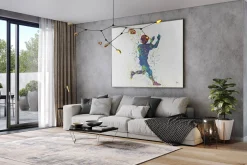 XXL Öl Gemälde 'Catching the Ball' | Handgemaltes Unikat