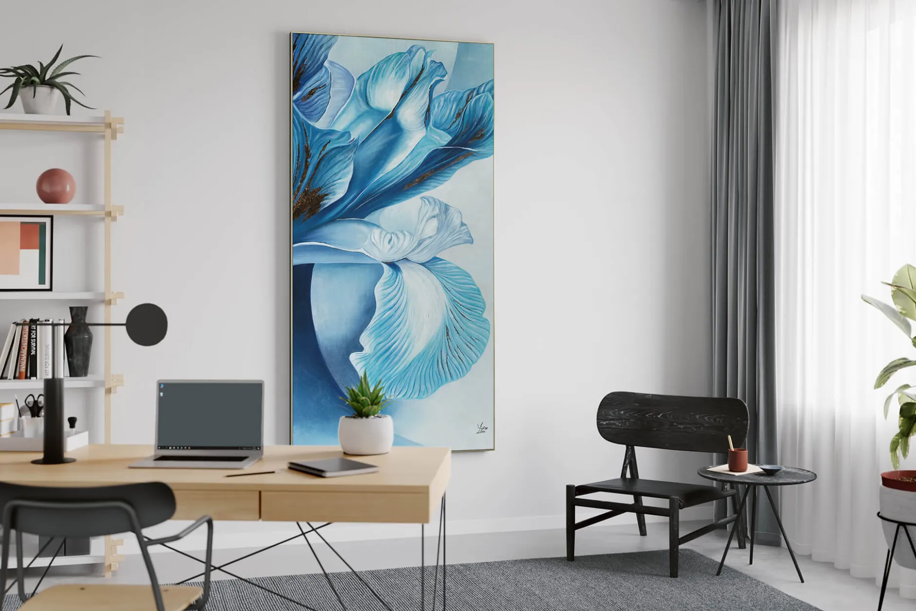 XXL Öl Gemälde 'Celestial Blossoms' | Handgemaltes Unikat