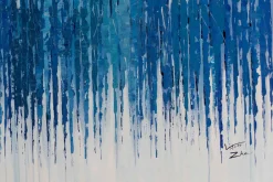 XXL Öl Gemälde 'Cerulean Sounds' | Handgemaltes Unikat