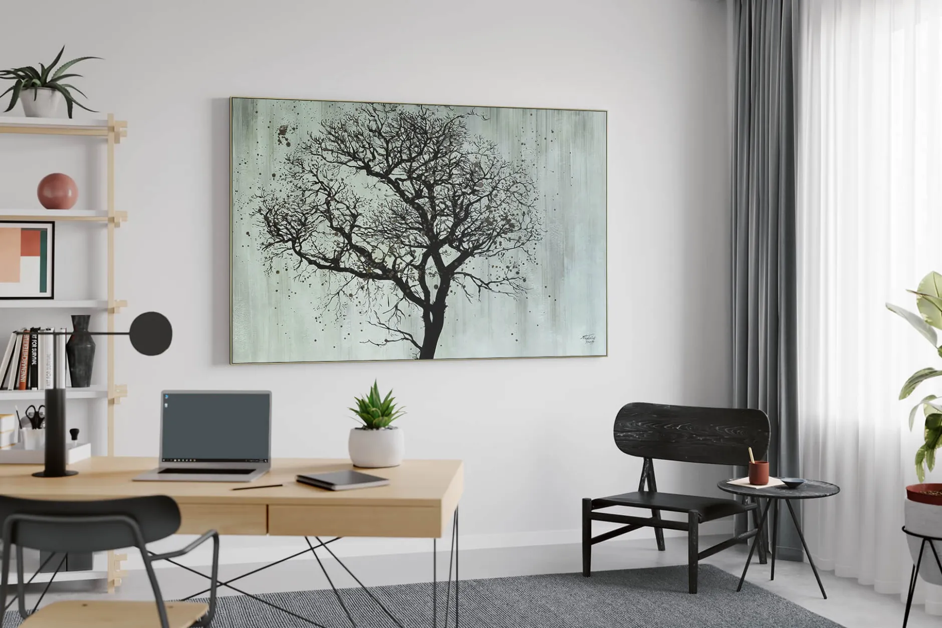XXL Öl Gemälde 'Cinderella's Tree' | Handgemaltes Unikat