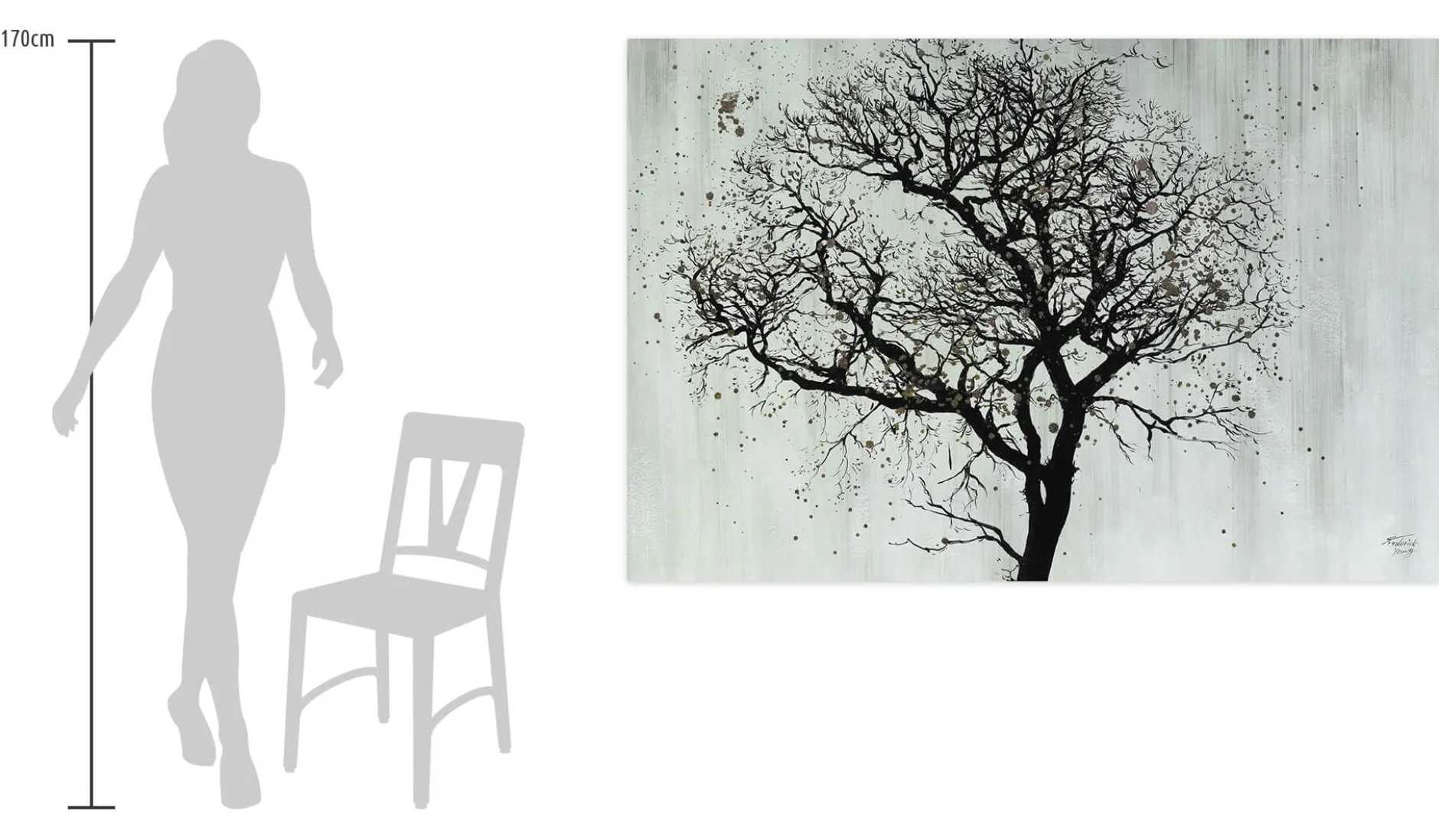 XXL Öl Gemälde 'Cinderella's Tree' | Handgemaltes Unikat