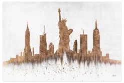 XXL Öl Gemälde 'City of my Dreams' | Handgemaltes Unikat