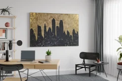 XXL Öl Gemälde 'City of Mysteries' | Handgemaltes Unikat