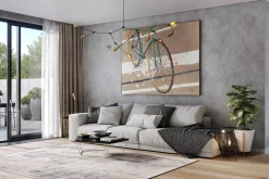 XXL Öl Gemälde 'Classy Bike' | Handgemaltes Unikat