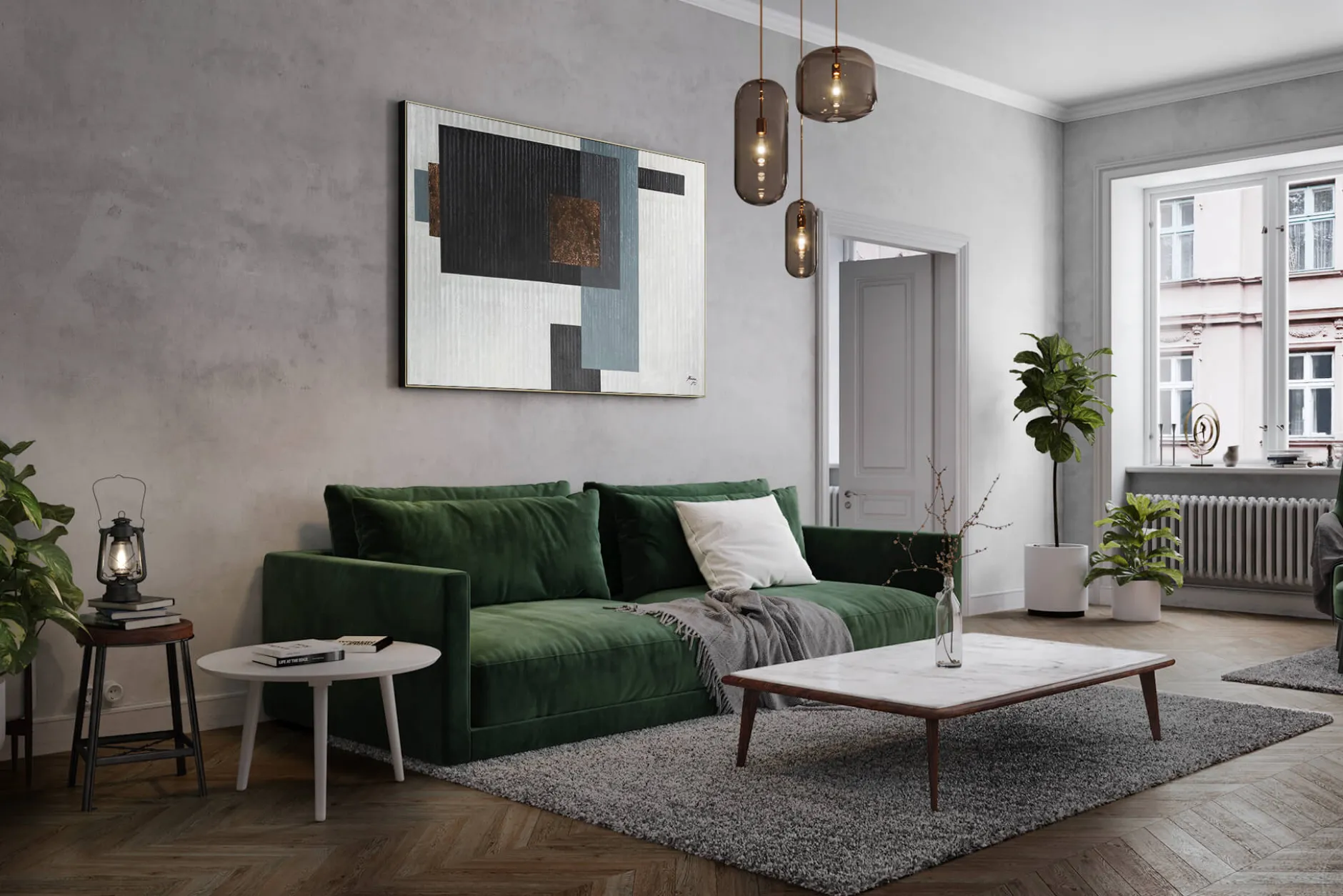 XXL Öl Gemälde 'Clear Aesthetics' | Handgemaltes Unikat