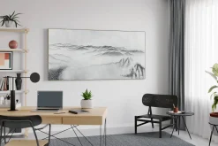XXL Öl Gemälde 'Cloudy Mountains' | Handgemaltes Unikat