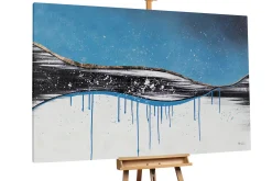 XXL Öl Gemälde 'Cold Nighttime' | Handgemaltes Unikat