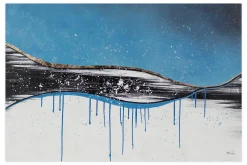 XXL Öl Gemälde 'Cold Nighttime' | Handgemaltes Unikat