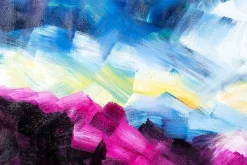 XXL Öl Gemälde 'Colorful Blur' | Handgemaltes Unikat